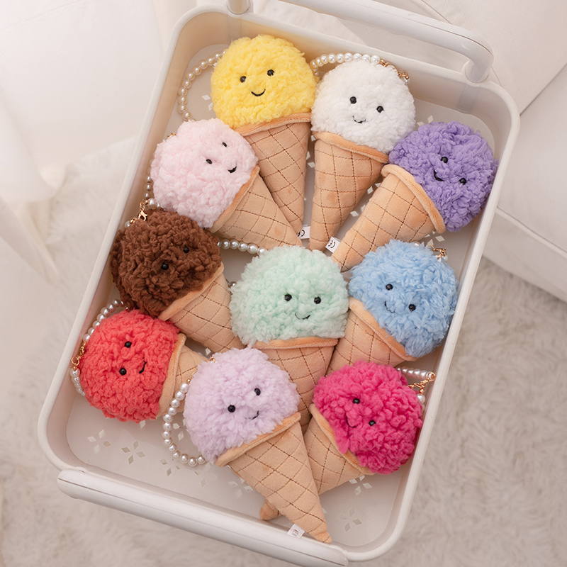 Food Snacks Gifts - Cute Cartoon Ice cream Plush Toy