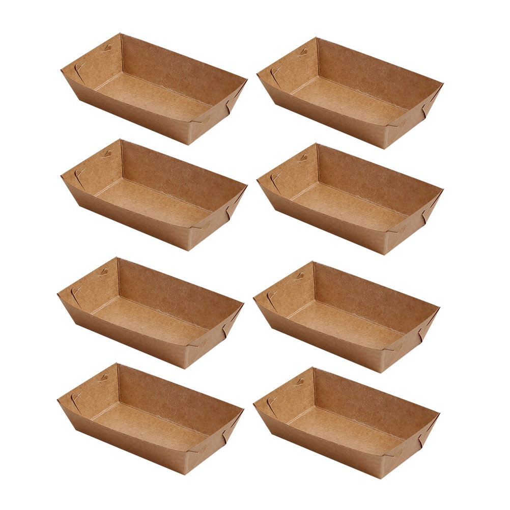 30Pcs Boat Shaped Kraft Paper  - огляд і ціна Food Snacks Box