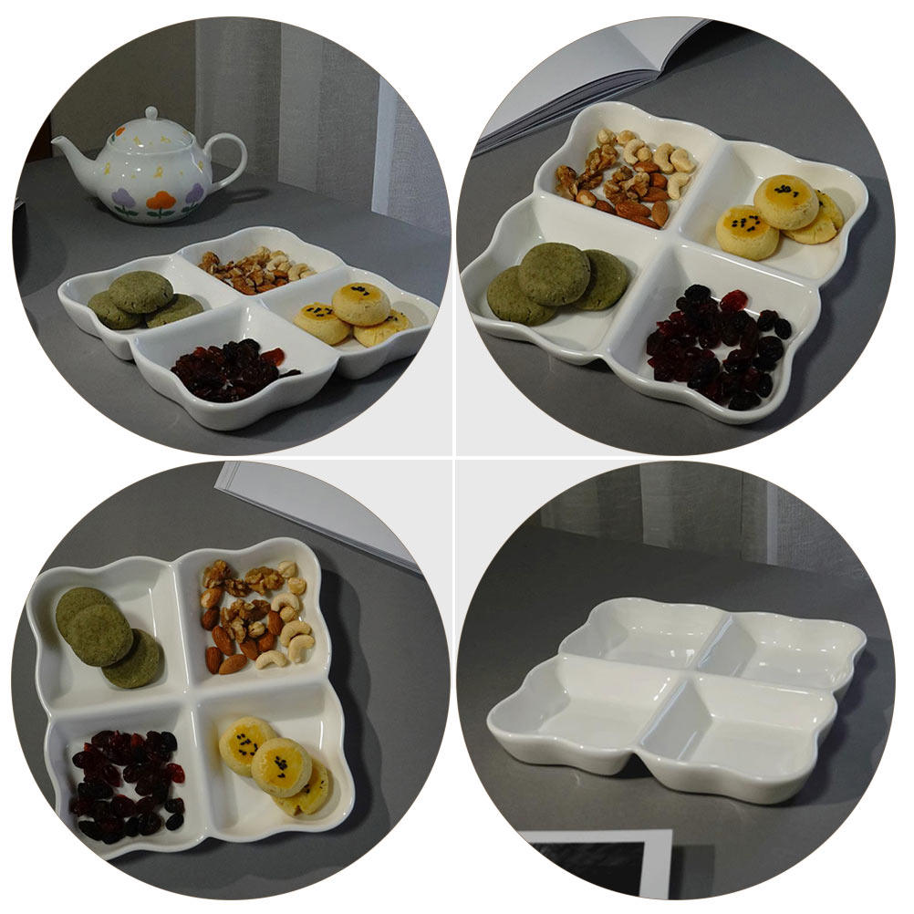 4-Compartment Ceramic Snack Di - огляд і ціна Food In Japanese Snacks