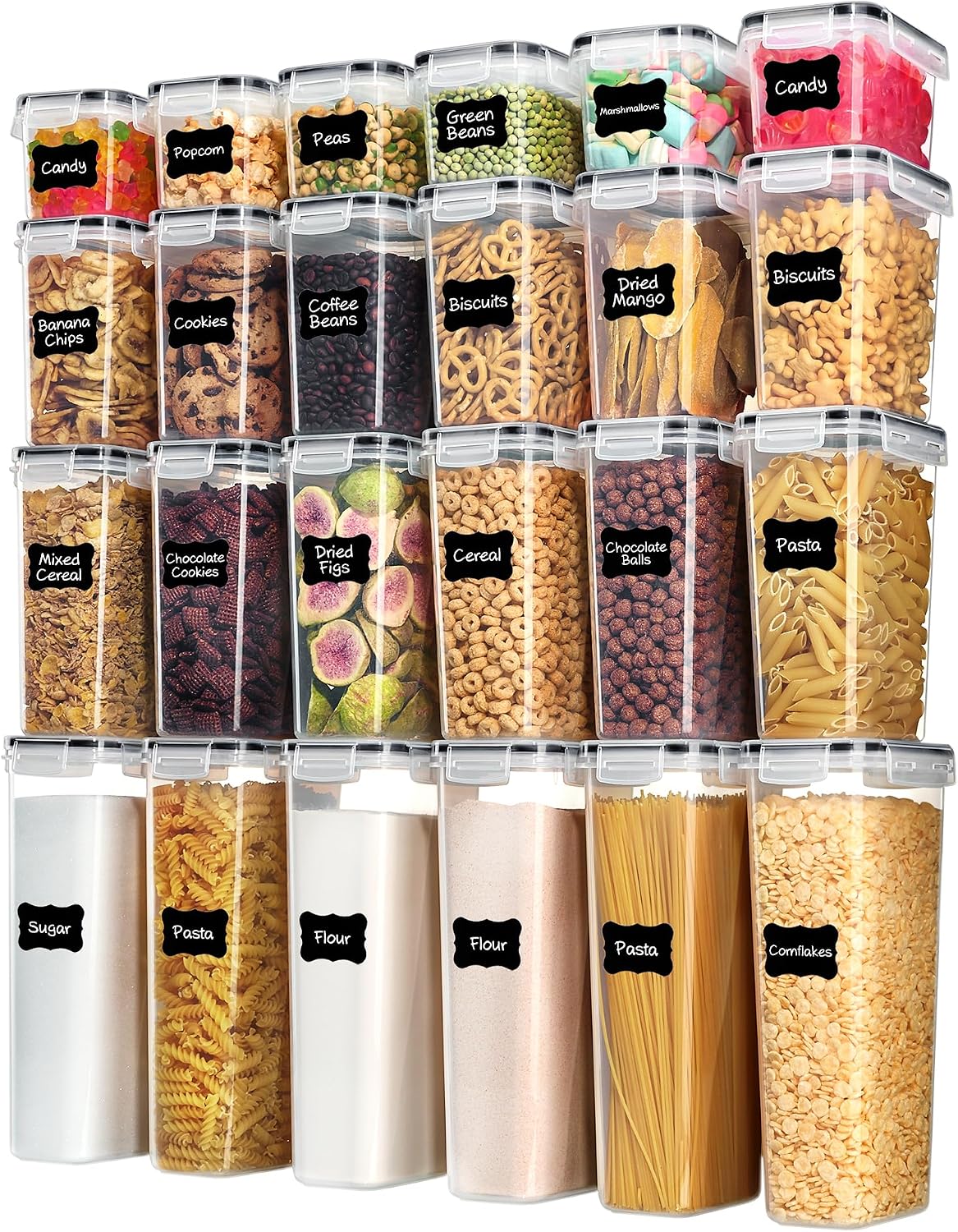 Vtopmart Airtight Food Storage - огляд і ціна Food Snacks Label
