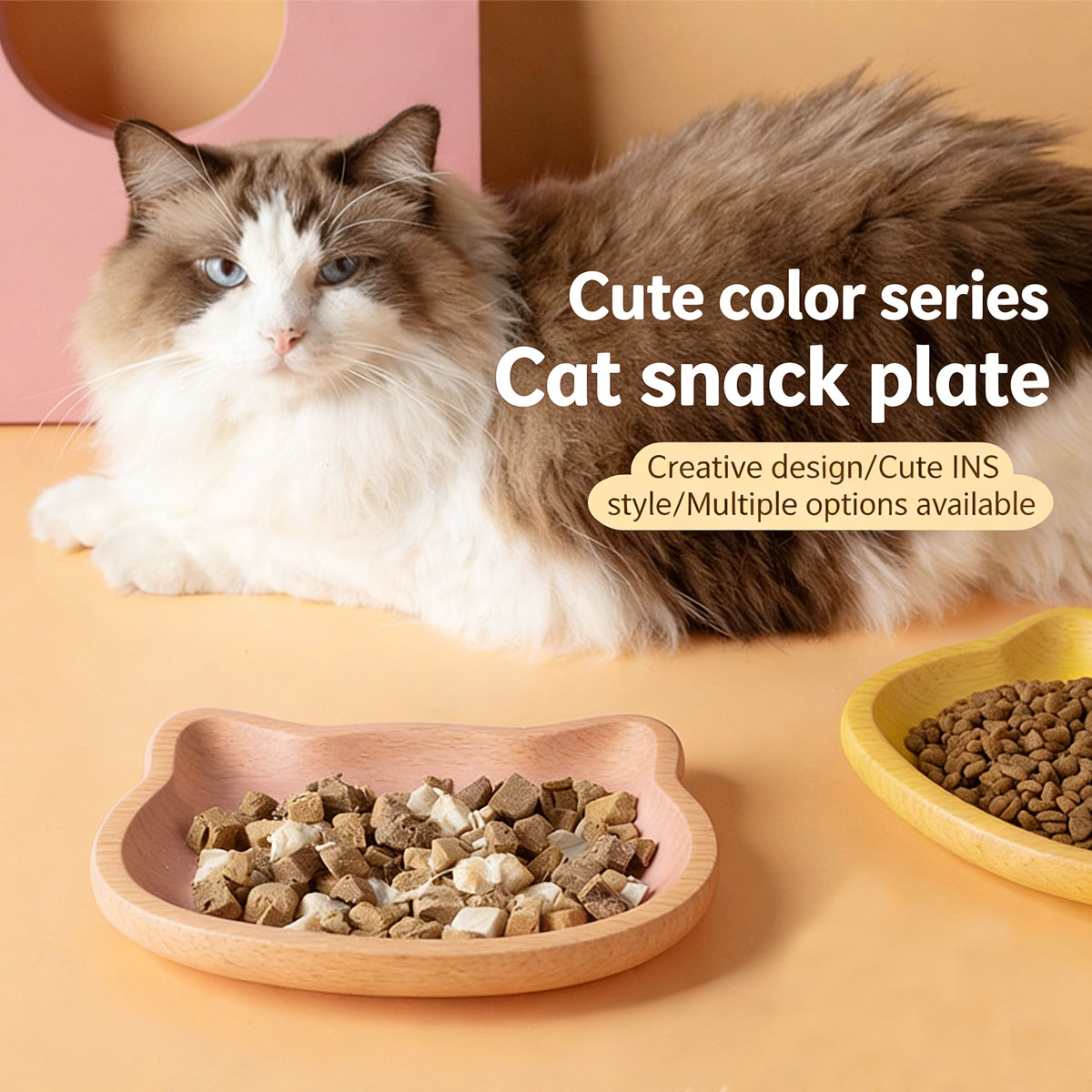 Cute Cat Shape Pet Snack Plate - огляд і ціна Food Snacks Options