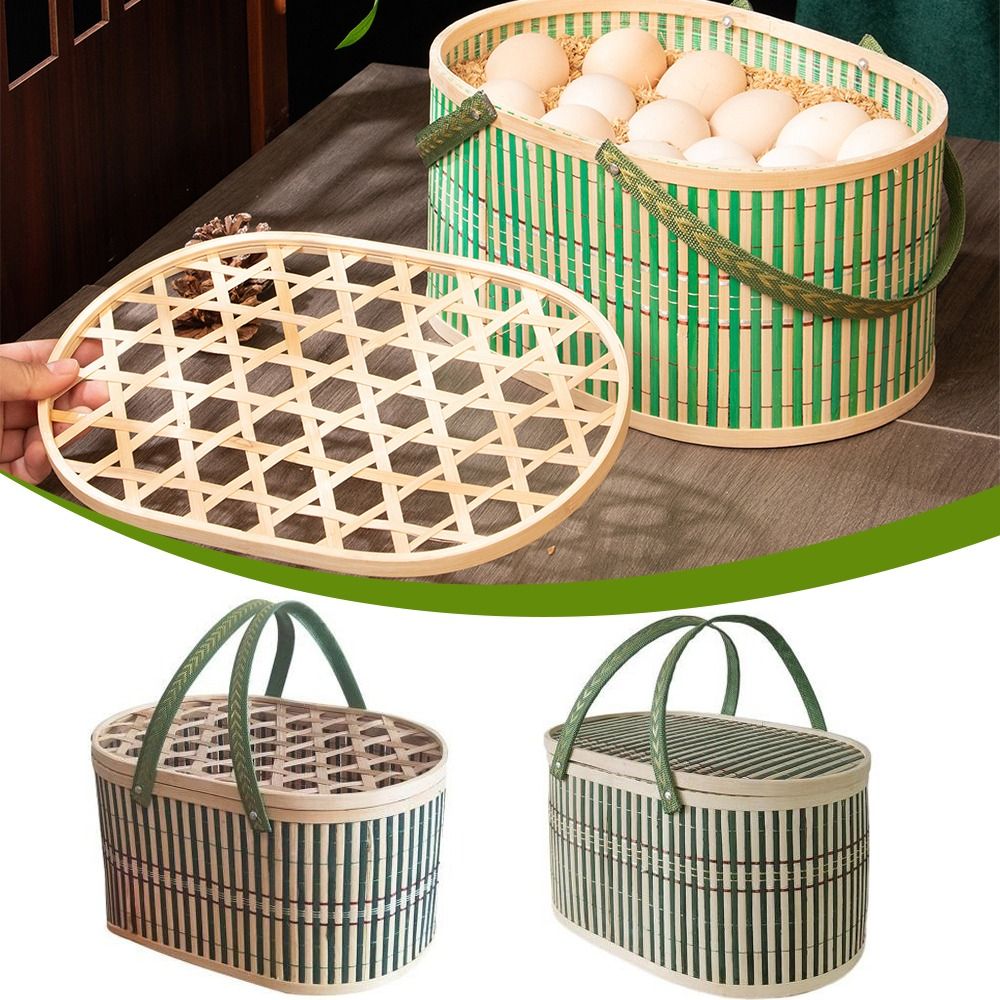 Durable Handmade Bamboo Basket - огляд і ціна Food Snacks Gifts