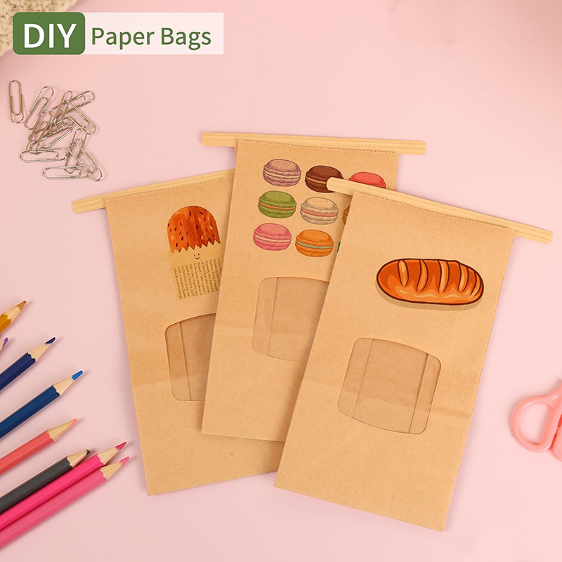 10Pcs Bakery Bags, Window Seal - огляд і ціна Food Snacks For Party