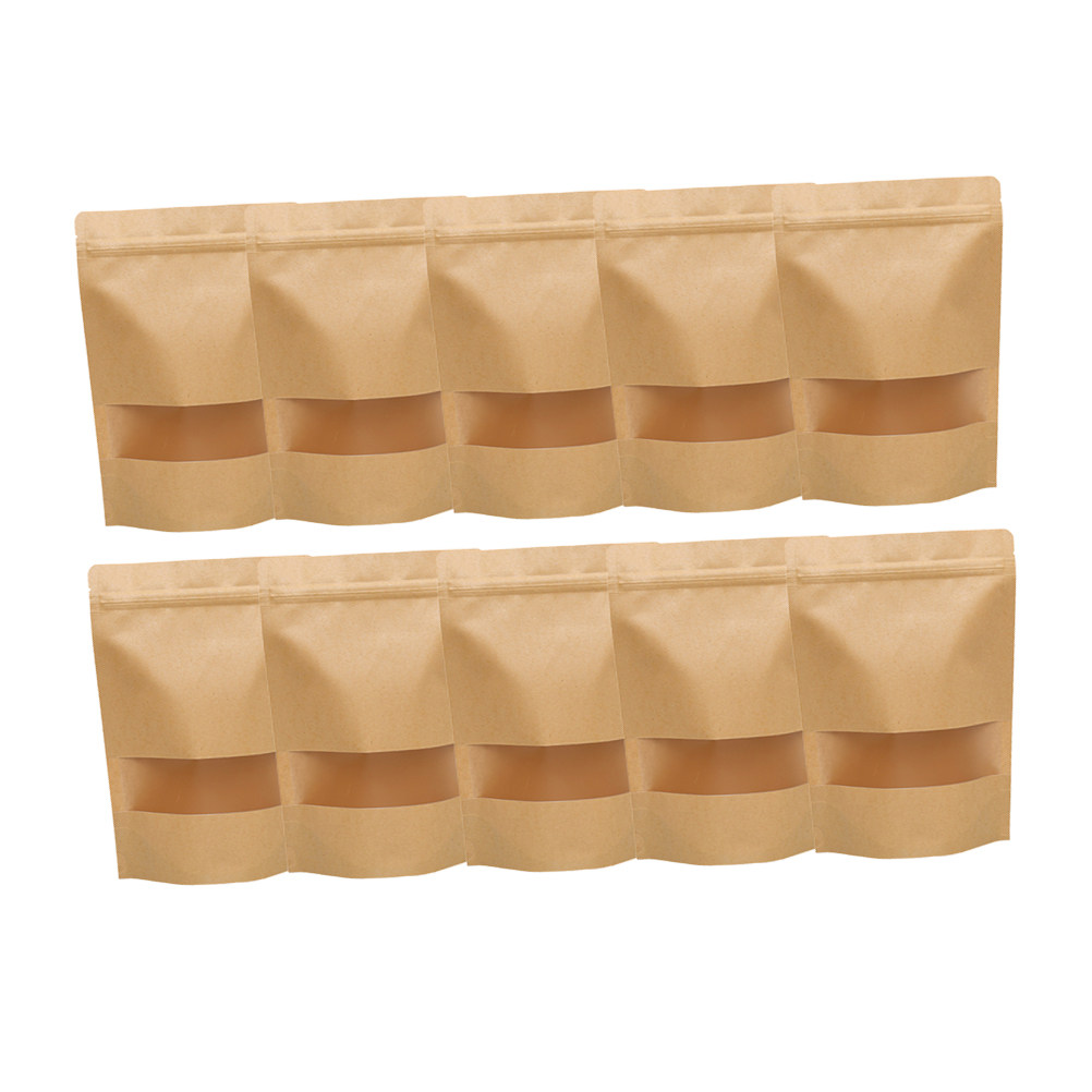 50Pcs Kraft Paper Zipper Seale - огляд і ціна Snacks Food Usa