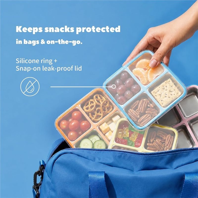 GIGI 4Pack Stainless Steel Sna - огляд і ціна Food Snacks Box