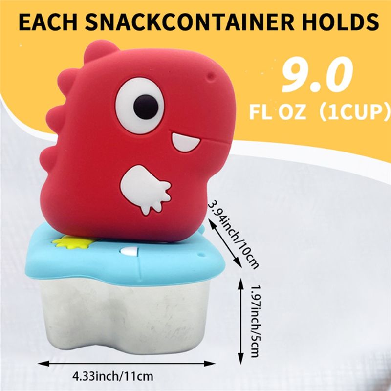 AA94-304 Stainless Steel Dinos - огляд і ціна Food Snacks Box