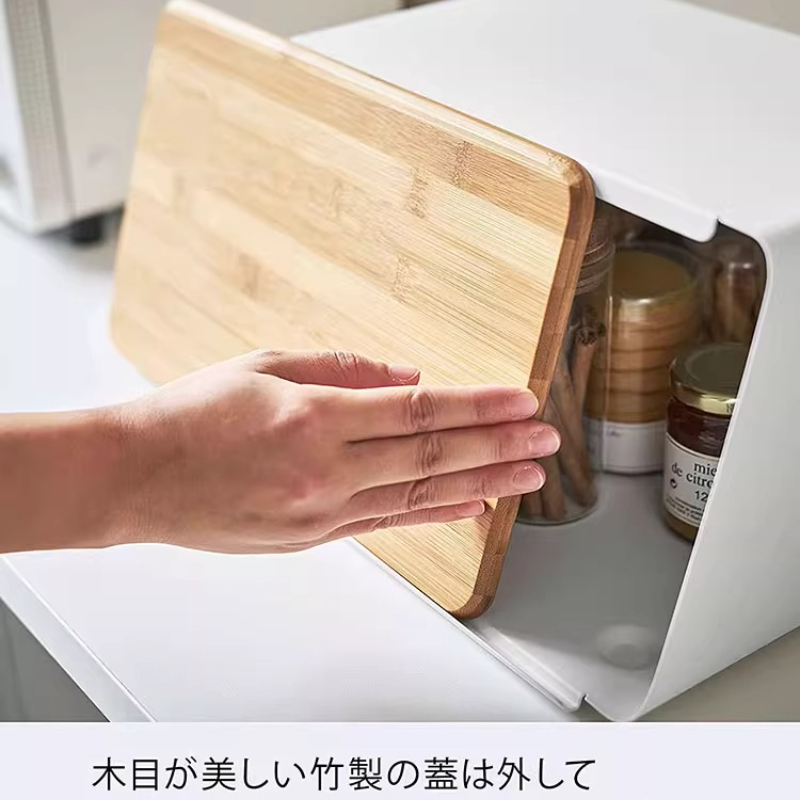Bamboo Bread Box for Kitchen S - огляд і ціна Food Snacks Box