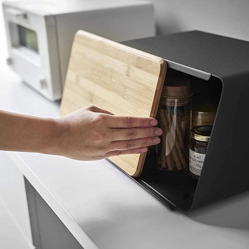 Bamboo Bread Box for Kitchen S - огляд і ціна Food Snacks Box
