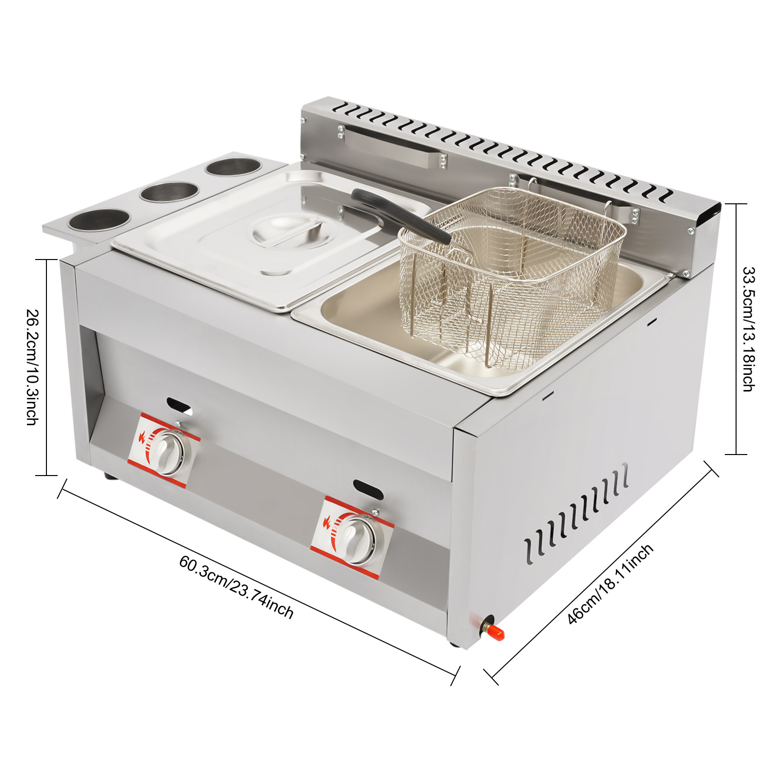Commercial Deep Fryer 2-Tank 6 - огляд і ціна Fast Food With Snacks