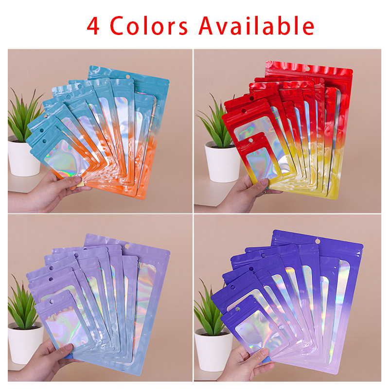 Holographic Color Square Zippe - огляд і ціна Snacks Food Usa