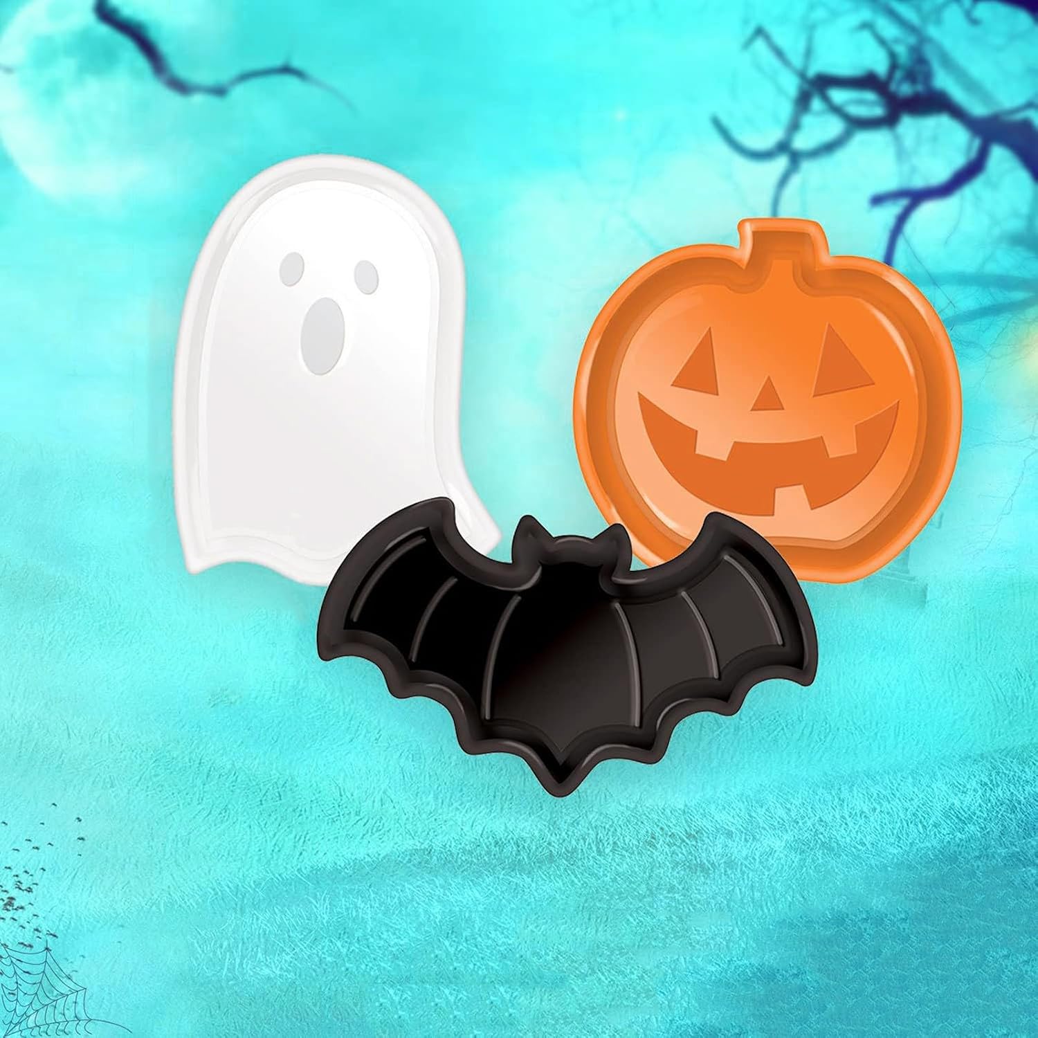 Reusable Halloween Plates Set  - огляд і ціна Food Snacks For Party