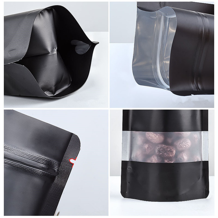 100PCS Stand-up Matte Black Al - огляд і ціна Food Snacks For Party
