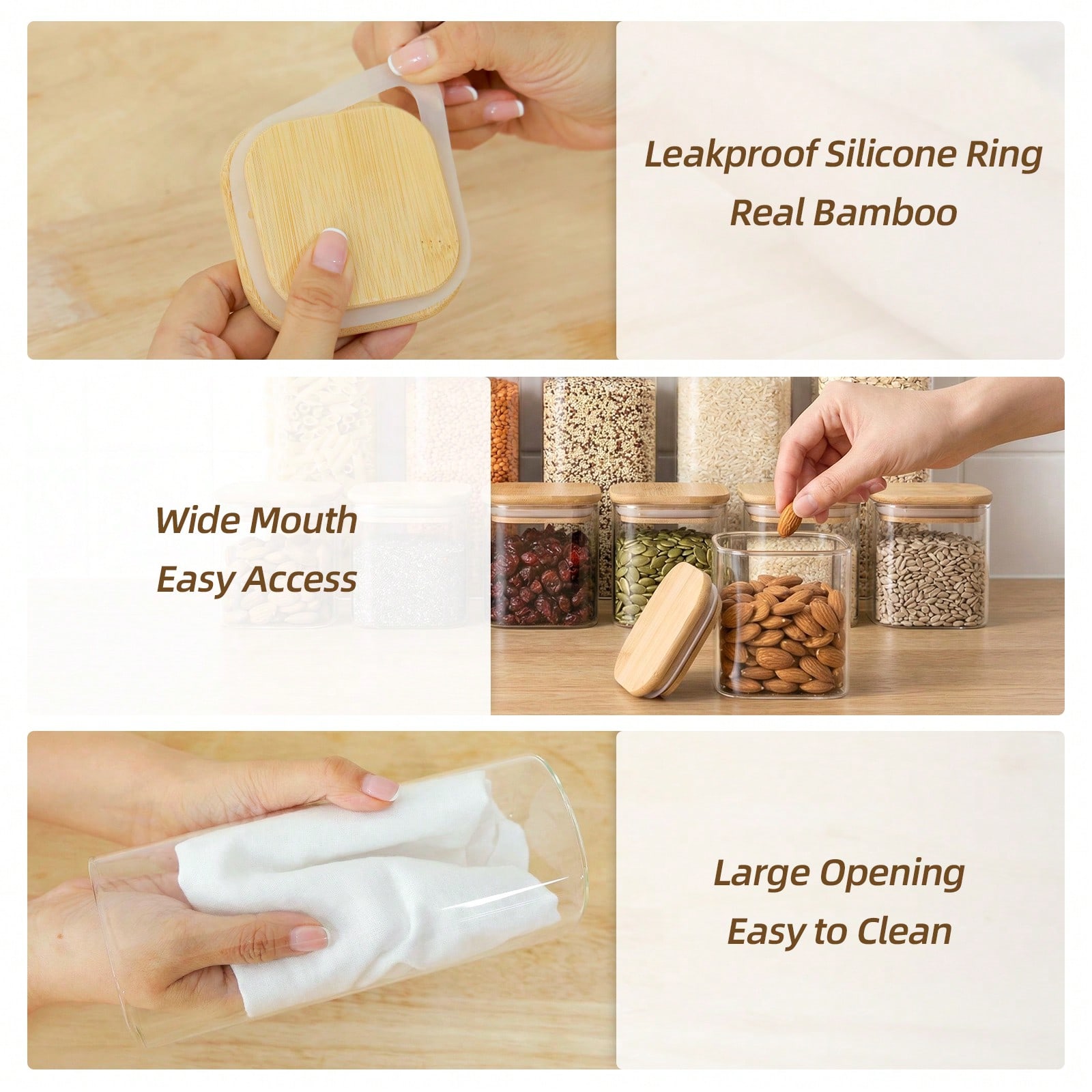 Glass Food Storage Containers  - огляд і ціна Food Snacks Label