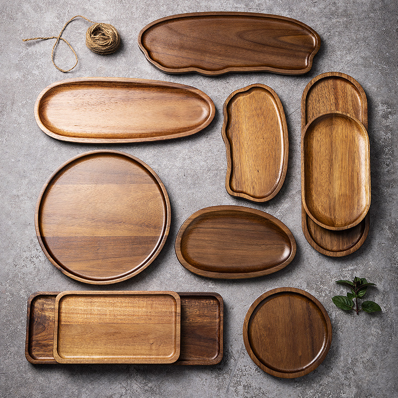 Tableware Solid Wood Food Tray - огляд і ціна Food In Japanese Snacks