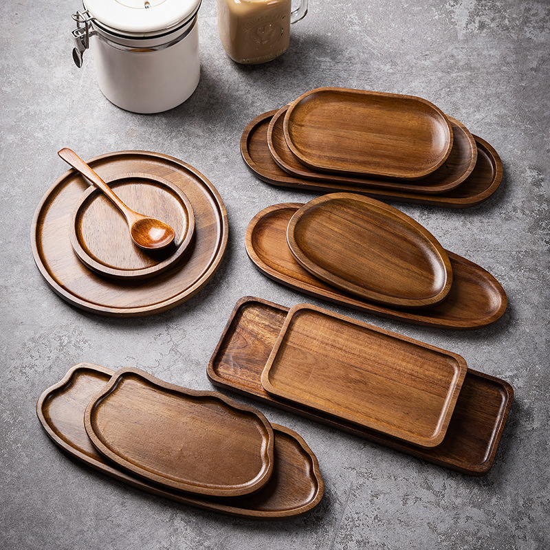 Tableware Solid Wood Food Tray - огляд і ціна Food In Japanese Snacks
