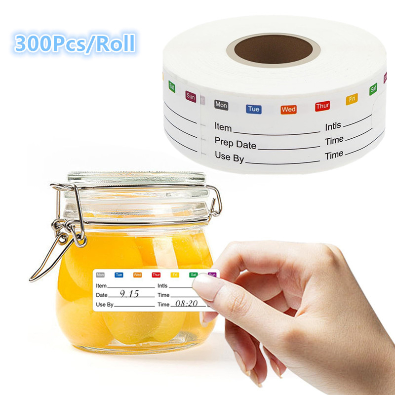 300Pcs/Roll Candy Storage Expi - огляд і ціна Food Snacks Label