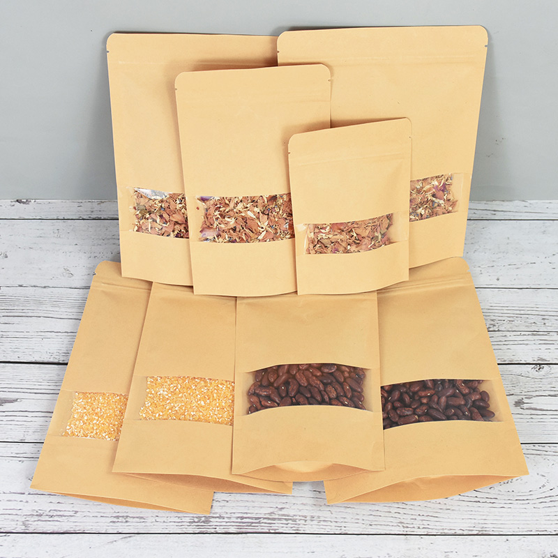 20/50pcs Kraft Paper Zip Lock  - огляд і ціна Food Snacks Gifts