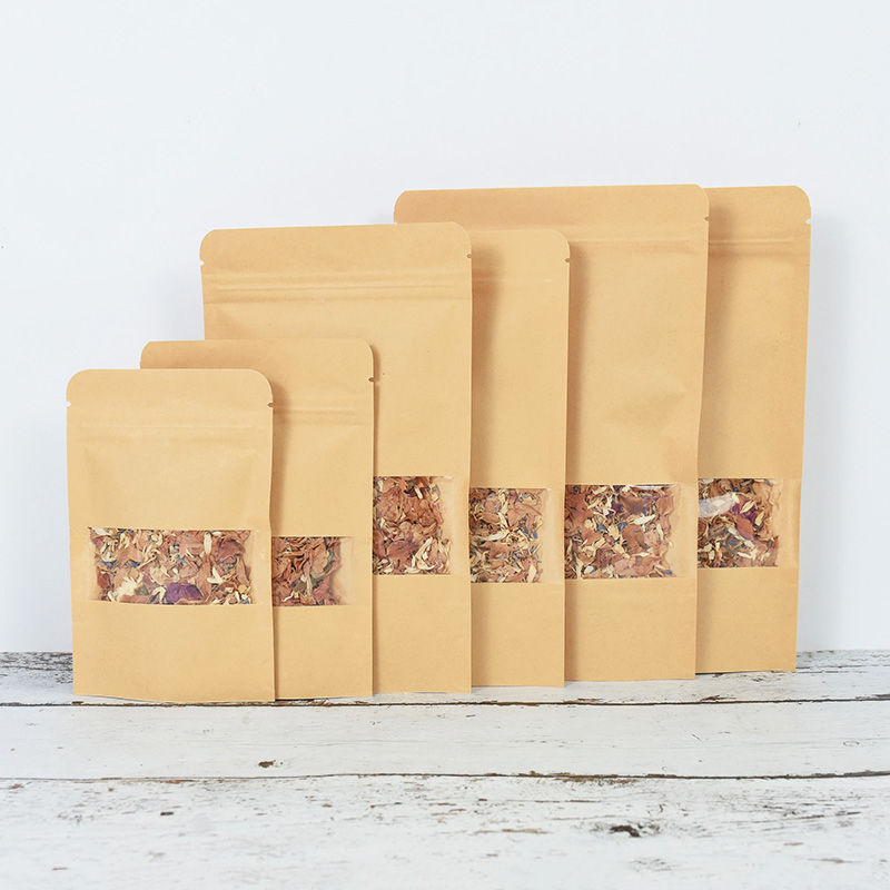 20/50pcs Kraft Paper Zip Lock  - огляд і ціна Food Snacks Gifts