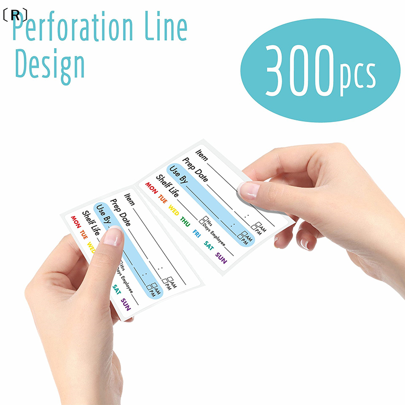 〔R〕300Pcs Roll Kitchen Date Fo - огляд і ціна Food Snacks Label