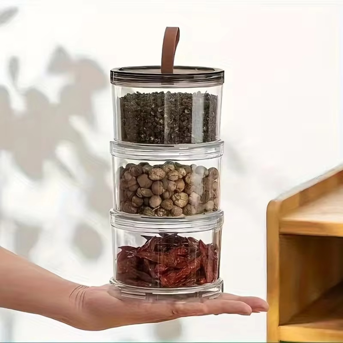 3-Layer Round Handheld Spice B - огляд і ціна Food Snacks Box