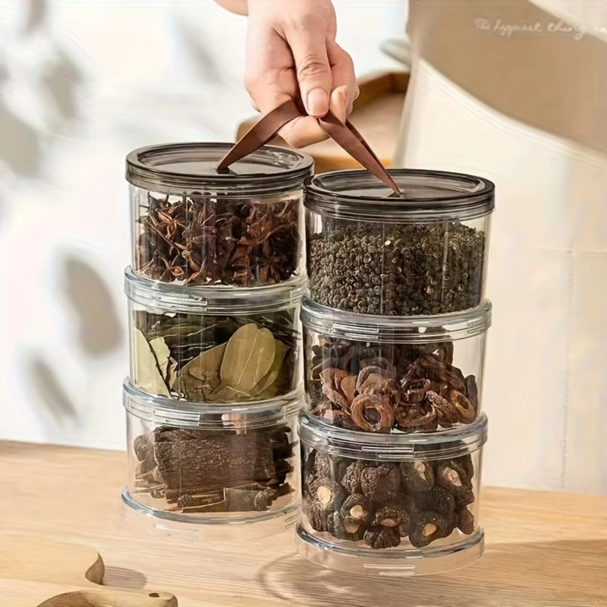 3-Layer Round Handheld Spice B - огляд і ціна Food Snacks Box