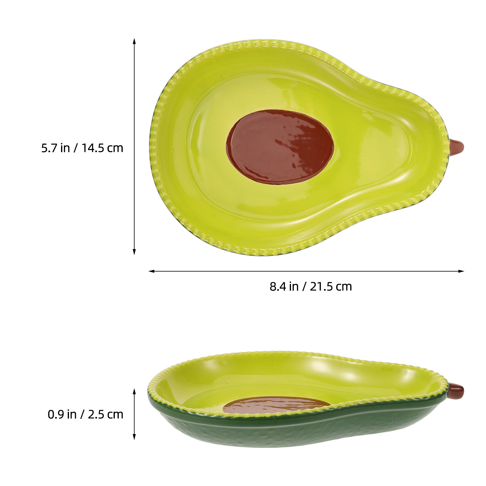 Avocado Shaped Ceramic Plate F - огляд і ціна Food Snacks For Party