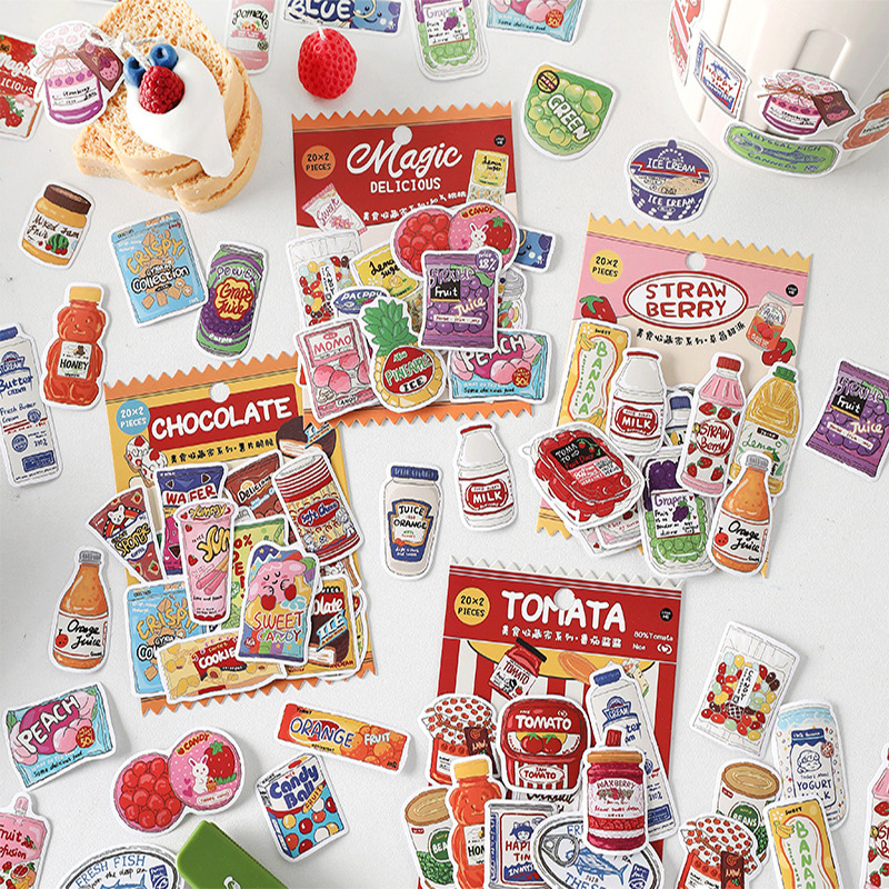 Cute Food Stickers Fast Food S - огляд і ціна Food Snacks Label