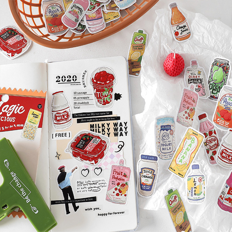 Cute Food Stickers Fast Food S - огляд і ціна Food Snacks Label