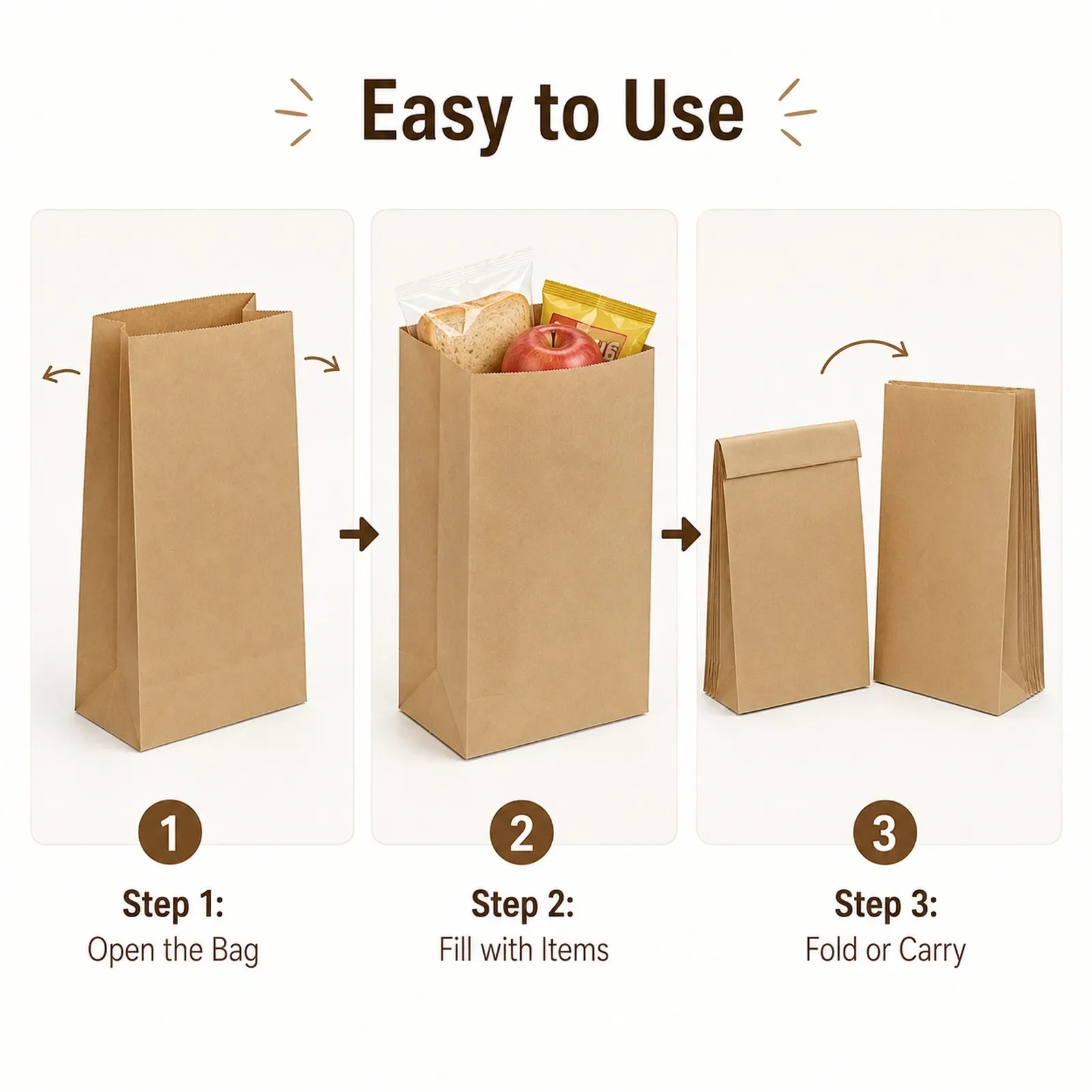10-30Pcs Small Brown Kraft Pap - огляд і ціна Food Snacks Gifts